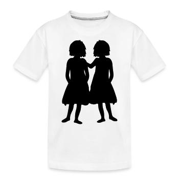 zwillinge schwestern 2 freunde beste freundinnen t - Kinder Premium Bio T-Shirt - Weiß - Vorne