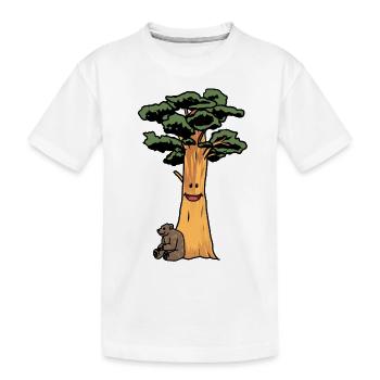 Urzeit Naturschutz Nachhaltigkeit Braunbär Bär - Kinder Premium Bio T-Shirt - Weiß - Vorne