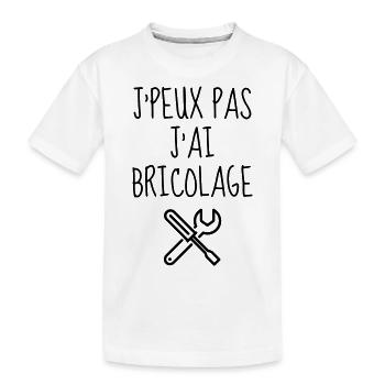 Bricolage / Basteln / Handwerker / DIY - Kinder Premium Bio T-Shirt - Weiß - Vorne