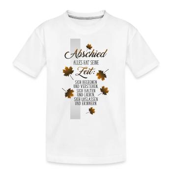Abschied - Kinder Premium Bio T-Shirt - Weiß - Vorne
