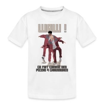 4 FROMAGES - T-shirt bio Premium Enfant - blanc - Devant