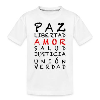 4 LIBERTÉ Español - T-shirt bio Premium Enfant - blanc - Devant