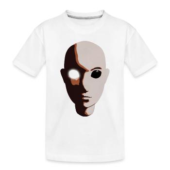 Dunkle und helle Charakterverwandlung - Kinder Premium Bio T-Shirt - Weiß - Vorne