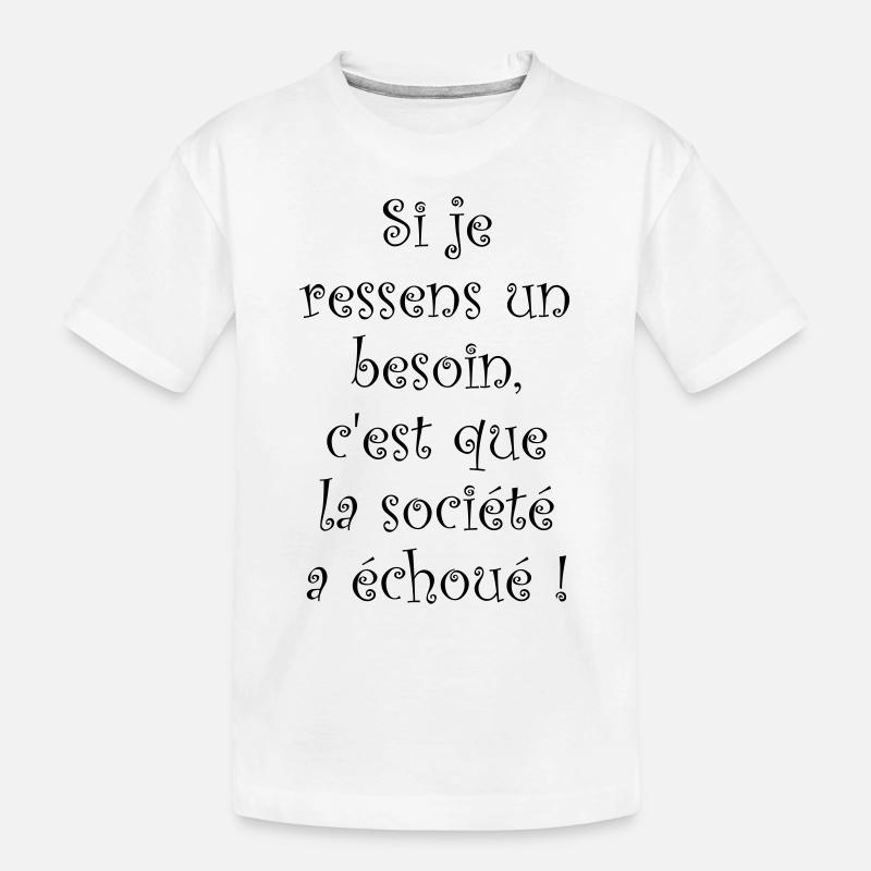 phrase fun - T-shirt bio Premium Enfant - blanc