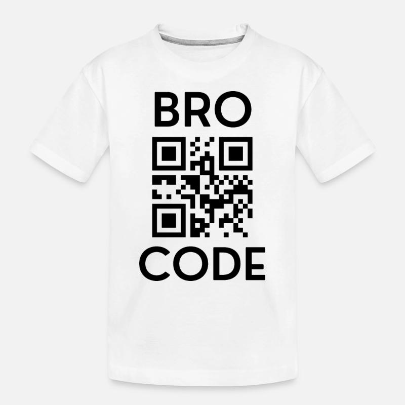 Drôle de code Bro - T-shirt bio Premium Enfant - blanc
