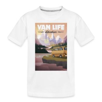 van life - Kids' Premium Organic T-Shirt - white - Front