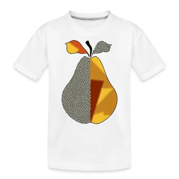 Poire - T-shirt bio Premium Enfant - blanc - Devant