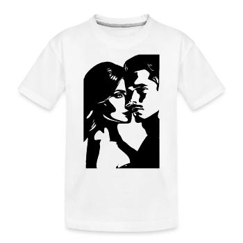 LIEBHABER II - Kinder Premium Bio T-Shirt - Weiß - Vorne