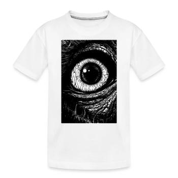 The Eye of Horror - Kids' Premium Organic T-Shirt - white - Front