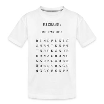 Rindfleischetikettierungsüberwachungsaufgaben... - Kinder Premium Bio T-Shirt - Weiß - Vorne
