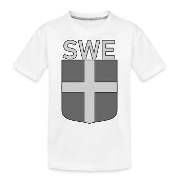 Bouclier tactique de l’ENG - T-shirt bio Premium Enfant - blanc - Devant