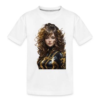 Anime - Kinder Premium Bio T-Shirt - Weiß - Vorne