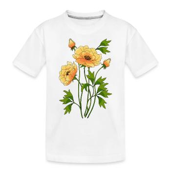 Flowers - Kids' Premium Organic T-Shirt - white - Front