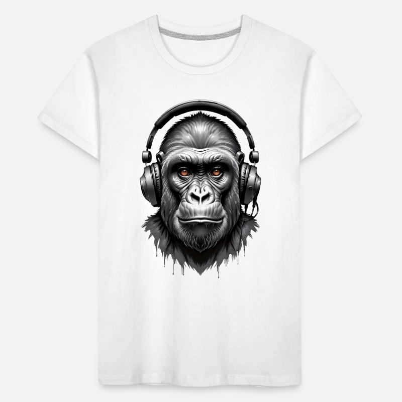 Techno Gorille T-shirt bio Premium Enfant