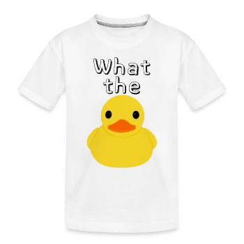 Rubber Ducky Rubber Duck Qu’est-ce que le canard drôle - T-shirt bio Premium Enfant - blanc - Devant