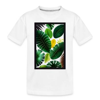 Minimalistic Jungle - Kids' Premium Organic T-Shirt - white - Front