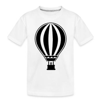 Luftballon - Kinder Premium Bio T-Shirt - Weiß - Vorne