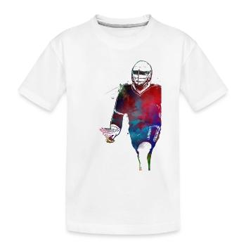 L’art sportif de la crosse #lacrosse #sport - T-shirt bio Premium Enfant - blanc - Devant