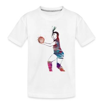 Volleyball sport #volleyball - Kids' Premium Organic T-Shirt - white - Front