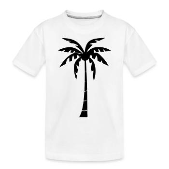 palmier - T-shirt bio Premium Enfant - blanc - Devant