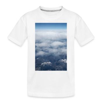 Formations nuageuses et Alpes près de la Zugspitze - T-shirt bio Premium Enfant - blanc - Devant