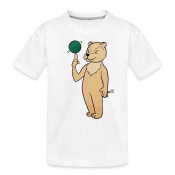 Ball - Kinder Premium Bio T-Shirt - Weiß - Vorne