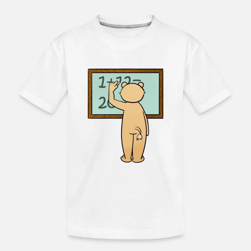 Schule - Kinder Premium Bio T-Shirt - Weiß