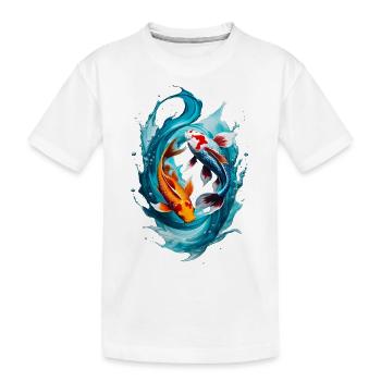 Pisces - Kids' Premium Organic T-Shirt - white - Front