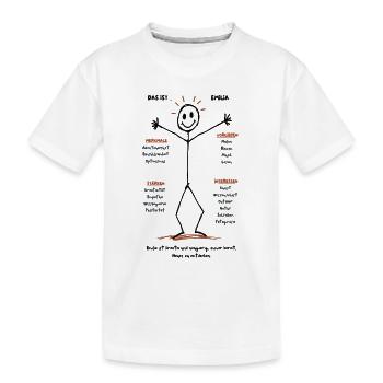 Emilias Kreative Welt - Kinder Premium Bio T-Shirt - Weiß - Vorne