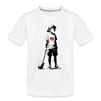 Street Art Fille 4534922 - T-shirt bio Premium Enfant - blanc - Devant
