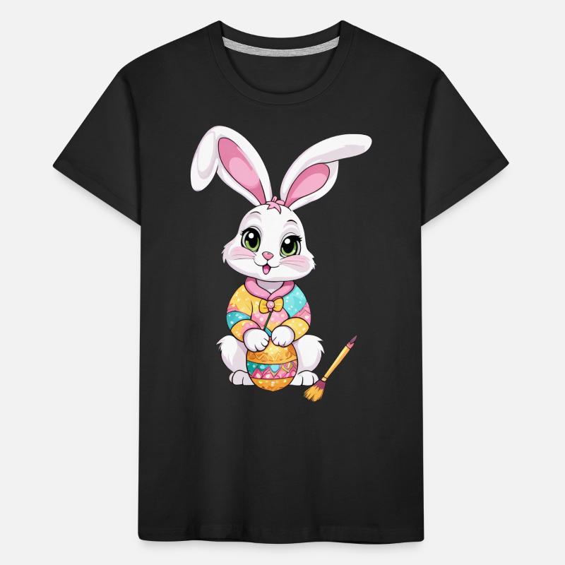 Easter bunny with Easter eggs Kids' Premium Organic T-Shirt