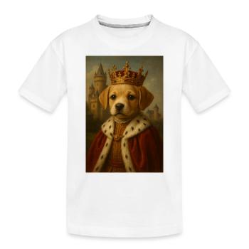 Dog Royality - Kids' Premium Organic T-Shirt - white - Front