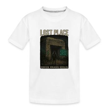 Lost Place Bunker - Kinder Premium Bio T-Shirt - Weiß - Vorne