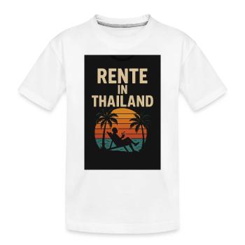 Rente in Thailand - Kinder Premium Bio T-Shirt - Weiß - Vorne