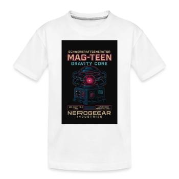 Mag-Teen by Nerogear - Kinder Premium Bio T-Shirt - Weiß - Vorne