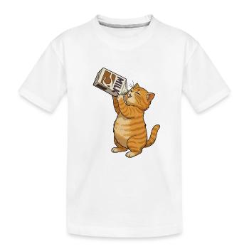 Milch-Jutsu: Die geheime Technik des Genusses - Kinder Premium Bio T-Shirt - Weiß - Vorne