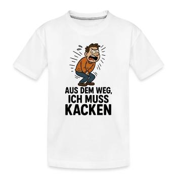 Toilette Toilette Selle Enfants Drôle Humour - T-shirt bio Premium Enfant - blanc - Devant