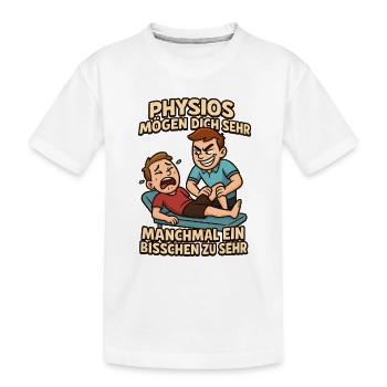 Les kinés vous aiment beaucoup Physio dit - T-shirt bio Premium Enfant - blanc - Devant