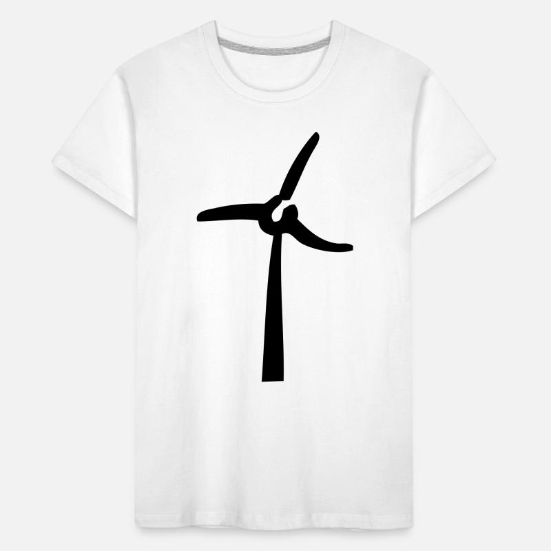 Windmill, éolienne, Windrad Kinder Premium Bio T-Shirt