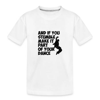 Danser, danse, danseur, danse, chemise, cadeau, chemise, danse - T-shirt bio Premium Enfant - blanc - Devant