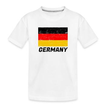 drapeau Allemagne - T-shirt bio Premium Enfant - blanc - Devant