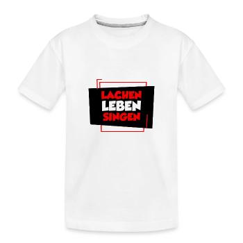Chanteur chanteur chanter cadeau de Noël - T-shirt bio Premium Enfant - blanc - Devant