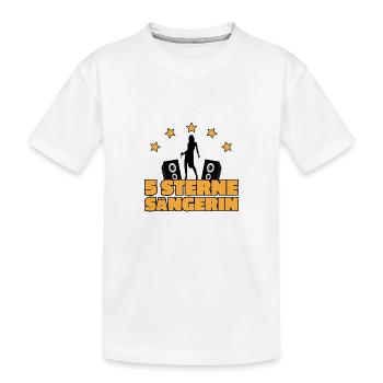 Chanteur chanteur chanter cadeau de Noël - T-shirt bio Premium Enfant - blanc - Devant