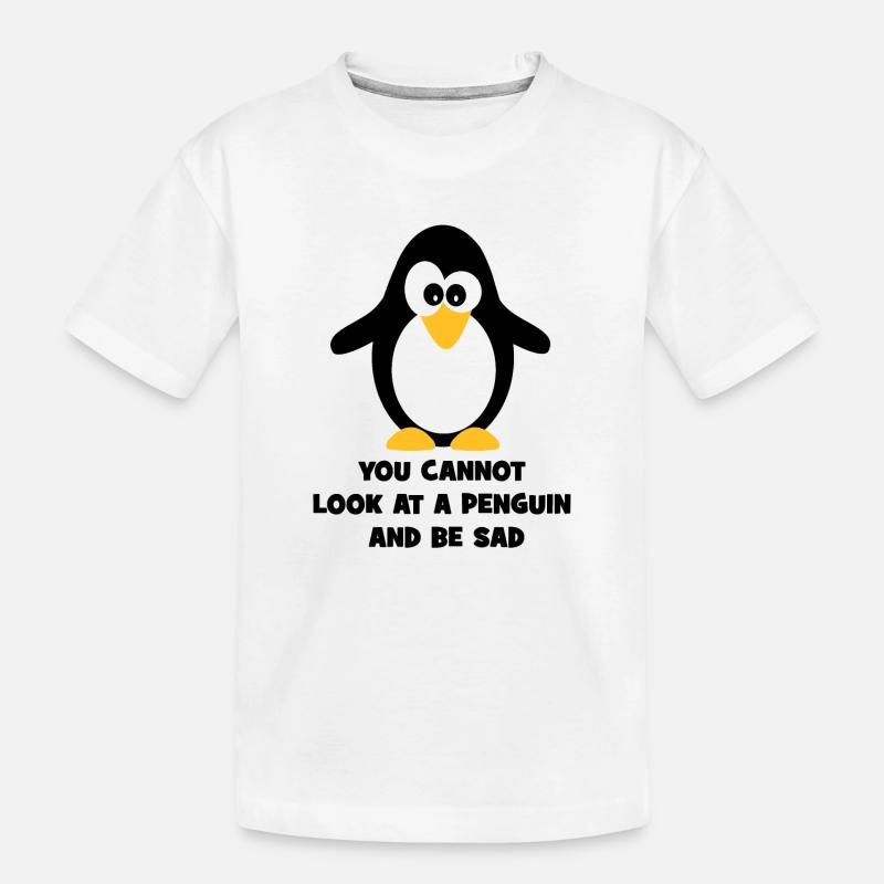 Pinguin - Kinder Premium Bio T-Shirt - Weiß