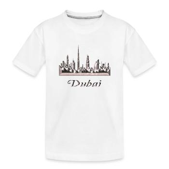 Dubai - Kids' Premium Organic T-Shirt - white - Front