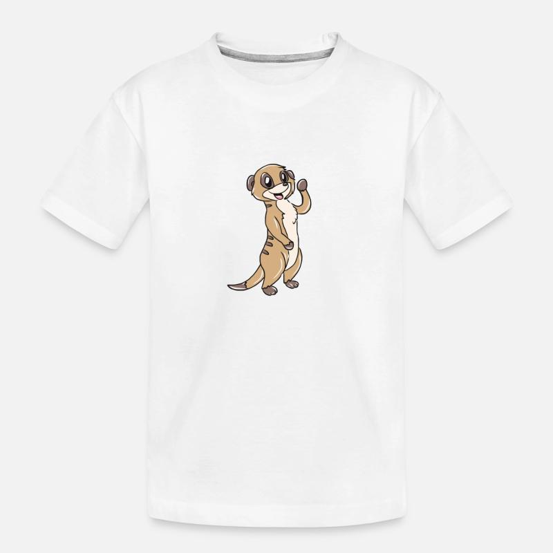 Erdmännchen - Kinder Premium Bio T-Shirt - Weiß