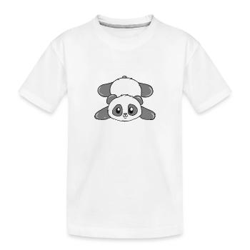 Panda - Kinder Premium Bio T-Shirt - Weiß - Vorne