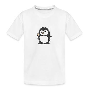 manchot - T-shirt bio Premium Enfant - blanc - Devant