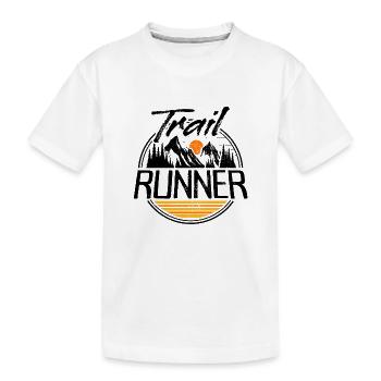 Trail Runner Traillauf Trailrunner Ultra Running - T-shirt bio Premium Enfant - blanc - Devant