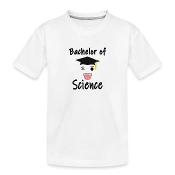 Bachelor of Science Absolvent Abschluss Geschenk S - Kinder Premium Bio T-Shirt - Weiß - Vorne